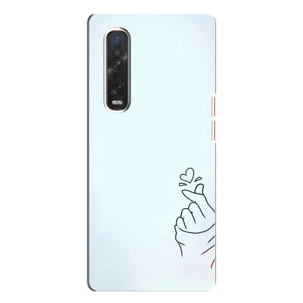 Чехол с рисунком «Сердце на голубом» для OPPO Find X3 Pro Чехол с рисунком «Сердце на голубом» для OPPO Find X3 Pro
