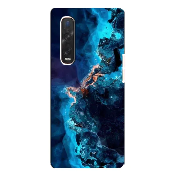 Чехол с рисунком «Синий мрамор» для OPPO Find X3 Pro Чехол с рисунком «Синий мрамор» для OPPO Find X3 Pro