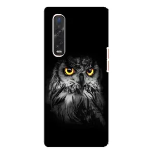 Чехлы с принтом СОВЫ для Oppo Find X3 Pro (Сова на чёрном)