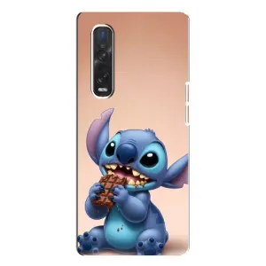 Чехол с рисунком Стич для OPPO Find X3 Pro (Стич с шоколадом)