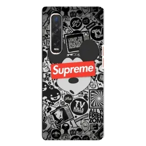 Чохол з Брендами одягу на Оппо Фінт Х3 Про (Supreme Маус)