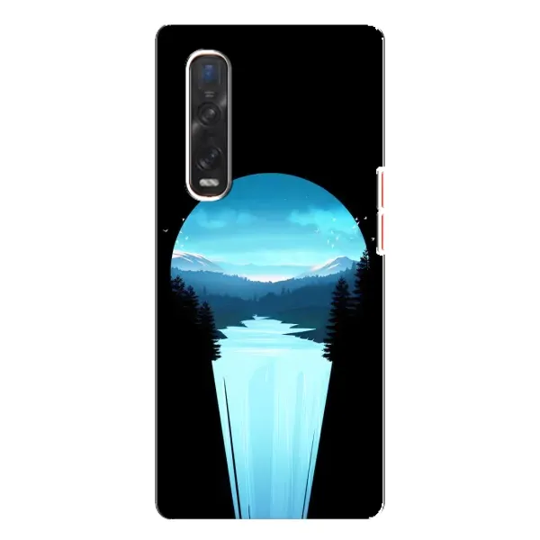 Чехол с рисунком «Синий Водопад» для OPPO Find X3 Pro Чехол с рисунком «Синий Водопад» для OPPO Find X3 Pro