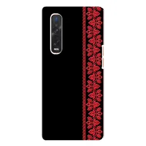 Силиконовый Чехол на Oppo Find X3 Pro с картинкой Вышиванки