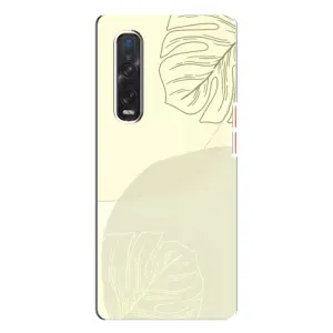 Чохол квітковий дизайн для Oppo Find X3 Pro (Зелений фон)