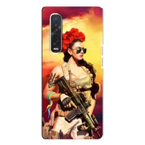 ЗСУ Чехлы (TPU) для Oppo Find X3 Pro (Женщина солдат)