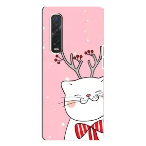 Чехол на тематику: Коты для OPPO Find X3 Pro (Зимний кот)