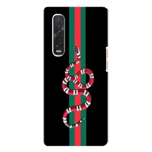 Чехлы Бренд GUCCI для Oppo Find X3 Pro (Змей Гуччи)