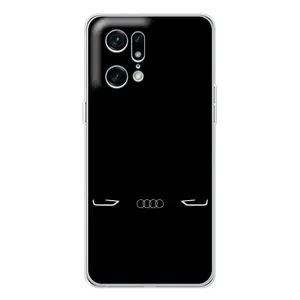 Силіконовий бампер з картинкою машини на OPPO Find X5 Pro (Сілует Audi)