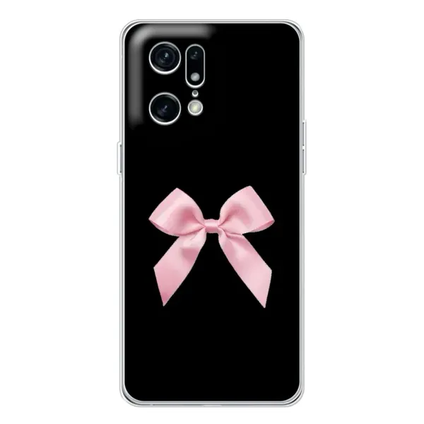 Чехол с рисунком «Бант на черном» для OPPO Find X5 Pro Чехол с рисунком «Бант на черном» для OPPO Find X5 Pro