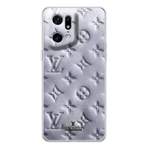 Текстурный Чехол Louis Vuitton для Финд Х5 Про (Белый ЛВ)