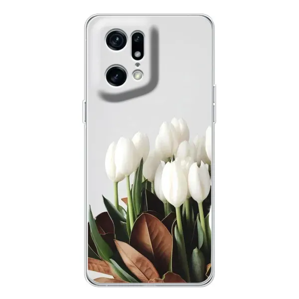 Чехол с рисунком «Букет тюльпанов» для OPPO Find X5 Pro Чехол с рисунком «Букет тюльпанов» для OPPO Find X5 Pro