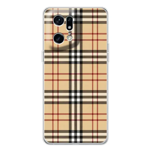 Чехол с рисунком «Burberry стиль» для OPPO Find X5 Pro Чехол с рисунком «Burberry стиль» для OPPO Find X5 Pro