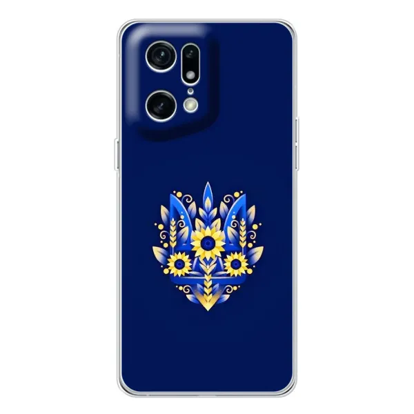 Чехол с рисунком «Цветущий Герб» для OPPO Find X5 Pro