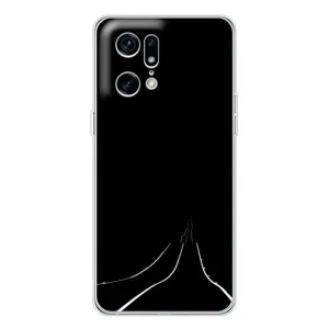 Чехол с картинками на черном фоне для OPPO Find X5 Pro (Дорога)
