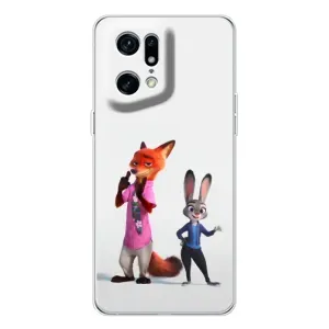 Силиконовый чехол с принтом Зоотрополіс для OPPO Find X5 Pro (Джуди и Ник)