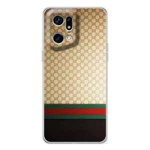 Чехлы Бренд GUCCI для OPPO Find X5 Pro (Фон Гуччи)