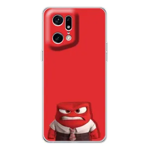 Чехол Головоломка для OPPO Find X5 Pro - (AlphaPrint) (Гнев)