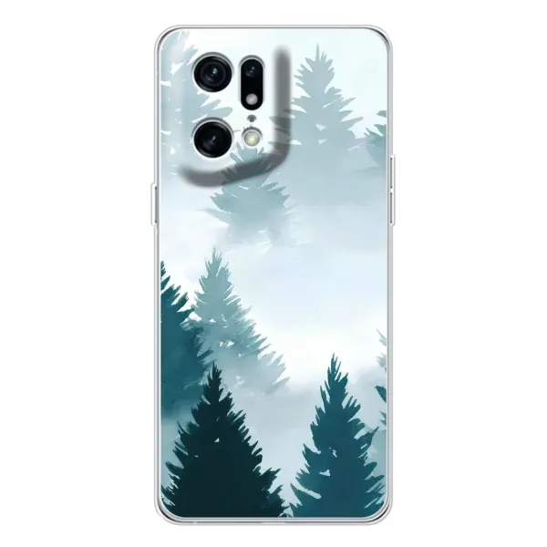 Чехол с рисунком «Горный лес» для OPPO Find X5 Pro Чехол с рисунком «Горный лес» для OPPO Find X5 Pro