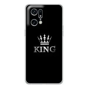 Чехол (Корона на чёрном фоне) для Финд Х5 Про (KING)
