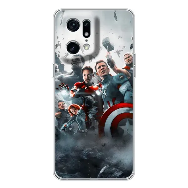 Чехол с рисунком «Команда марвел» для OPPO Find X5 Pro Чехол с рисунком «Команда марвел» для OPPO Find X5 Pro
