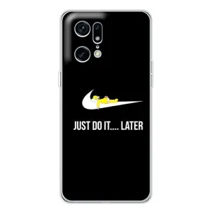 Силиконовый Чехол на OPPO Find X5 Pro с картинкой Nike (Later)