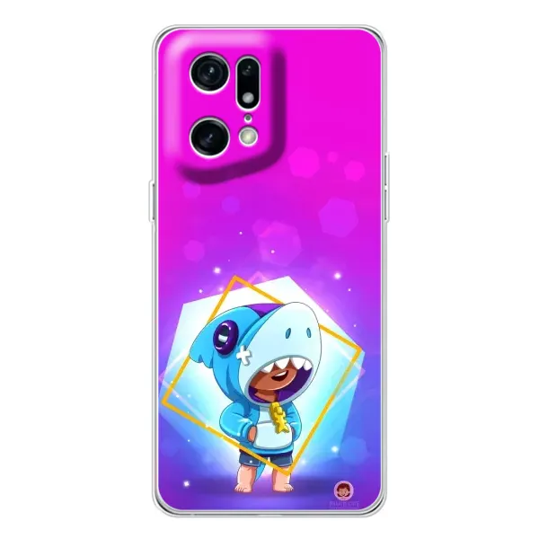 Чехол с рисунком «Леон в костюме Акулы» для OPPO Find X5 Pro