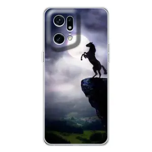 Чохли з зображенням різних тварин на OPPO Find X5 Pro (Кінь)