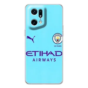 Силиконовые Чехлы принт Футбол на OPPO Find X5 Pro (Man City)