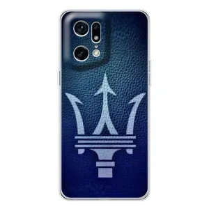 Чохли з тематикою "Круті машини" на OPPO Find X5 Pro (Лого Maserati)