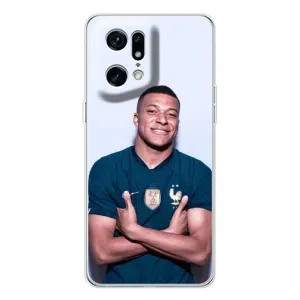 Чехол (TPU) с Футболистом на OPPO Find X5 Pro (Мбаппешичка)