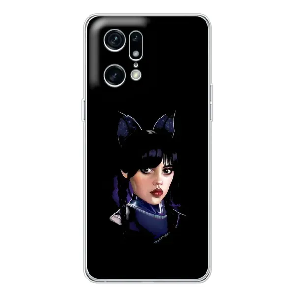 Чехол с рисунком «Милая Уэнсдей» для OPPO Find X5 Pro Чехол с рисунком «Милая Уэнсдей» для OPPO Find X5 Pro