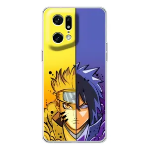 Купить Чохли на телефон з принтом Anime для OPPO Find X5 Pro (Naruto Vs Sasuke)