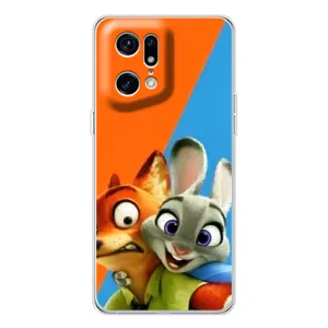 Чехлы ЗВЕРОПОЛИС для OPPO Find X5 Pro (Ник и Хопс)