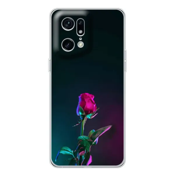 Чехол с рисунком «Ночная роза» для OPPO Find X5 Pro Чехол с рисунком «Ночная роза» для OPPO Find X5 Pro