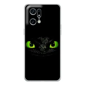 Чехол дракон Беззубик для OPPO Find X5 Pro (Глаза Беззубика)