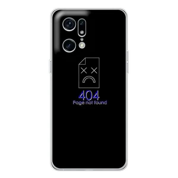 Чехол с рисунком «Ошибка 404» для OPPO Find X5 Pro