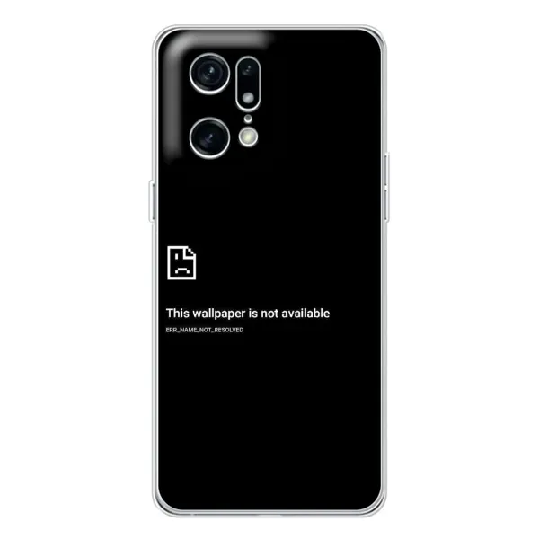Чехол с рисунком «Ошибка» для OPPO Find X5 Pro