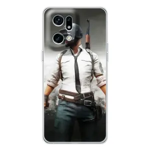 Чохол з картинкою "Герой Pubg" на OPPO Find X5 Pro (Пабг)