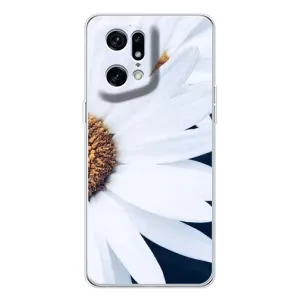 Чохол з ромашками на OPPO Find X5 Pro (Пів ромашки)