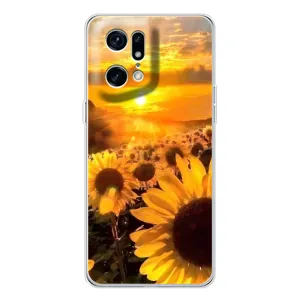 Чохол з Квітами для OPPO Find X5 Pro (поле соняшників)