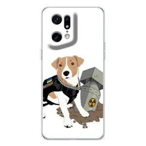 Чехол с принтом Собаки Патрон для OPPO Find X5 Pro (Пёс Патрон с ракетой)