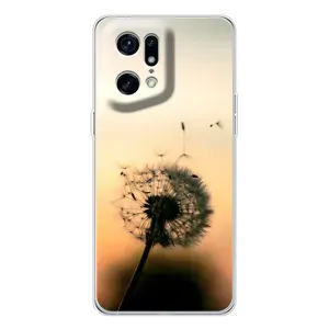 Силіконовий Чохол з кульбабками на OPPO Find X5 Pro (Роздмухана кульбабка)