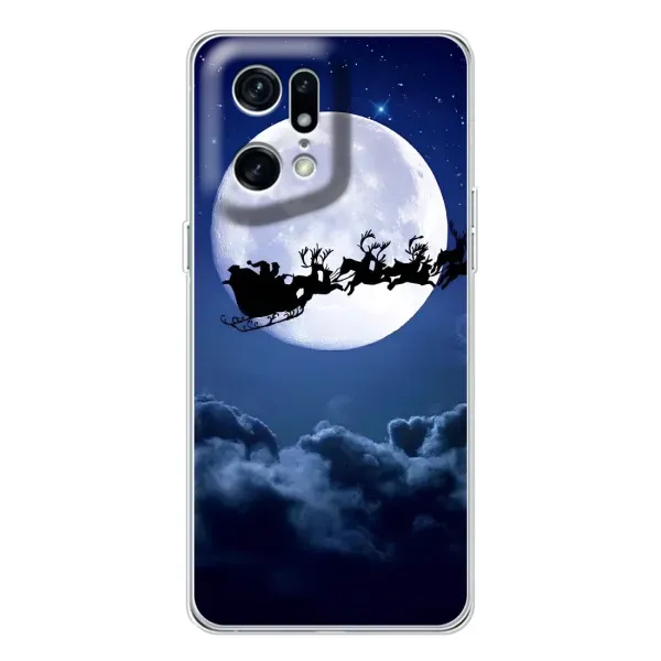 Чехол с рисунком «Санта - луна» для OPPO Find X5 Pro Чехол с рисунком «Санта - луна» для OPPO Find X5 Pro