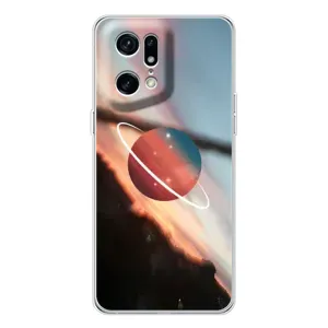 Чохол (ТПУ) з планетами на OPPO Find X5 Pro (Сатурн)