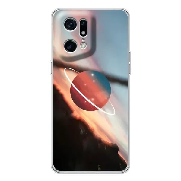 Чехол с рисунком «Сатурн» для OPPO Find X5 Pro Чехол с рисунком «Сатурн» для OPPO Find X5 Pro