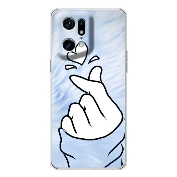 Чехол с рисунком «Сердечка знак» для OPPO Find X5 Pro Чехол с рисунком «Сердечка знак» для OPPO Find X5 Pro