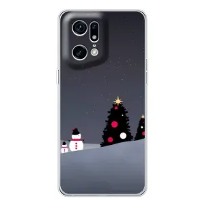 Чехлы на Новый Год OPPO Find X5 Pro (Снеговички)