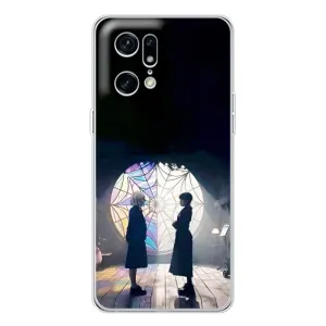 Чехлы с принтом Уэнсдей на OPPO Find X5 Pro (Уэнсдей и Энди)