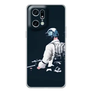 Чохол з картинкою "Герой Pubg" на OPPO Find X5 Pro (В екіперівці)