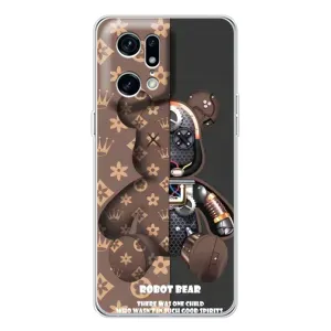 Силиконовый чехол для OPPO Find X5 Pro (Медмедь Луи Виттон)